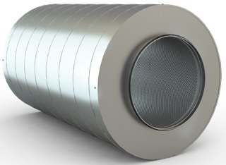 Silencer Spiro/star, 200/50, L=900mm