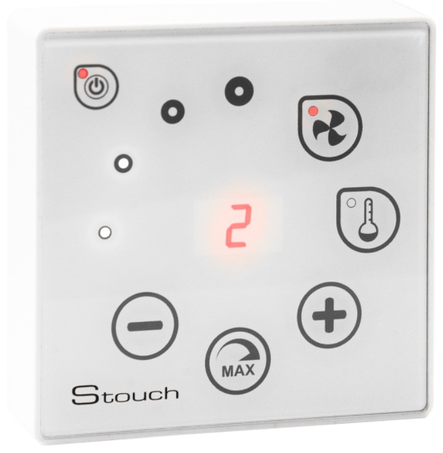 Stouch, surface-mounted remote control