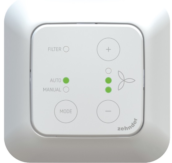 ComfoSwitch C55, ComfoAir Q (handbediening + Auto-stand)