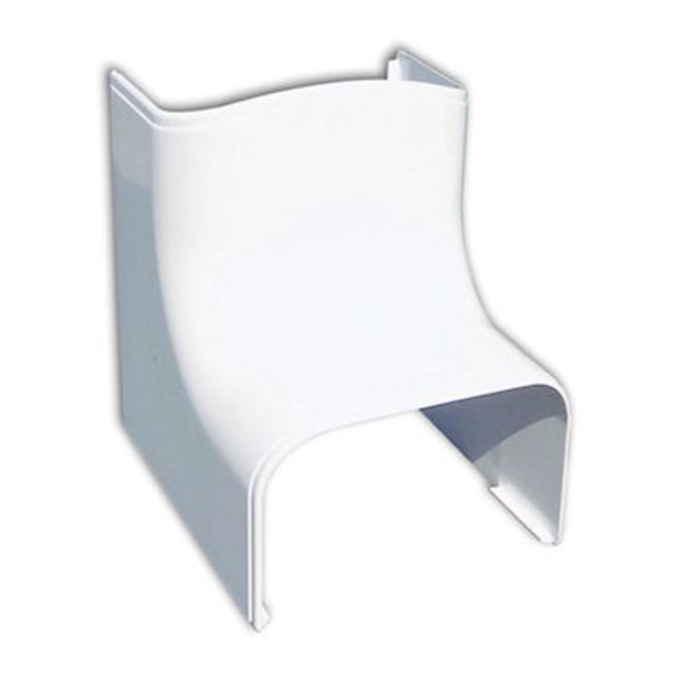 Airco duct wit 75 mm binnen bocht 90 graden