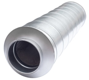 AKS 630-900, ronde kanaal geluiddemper
