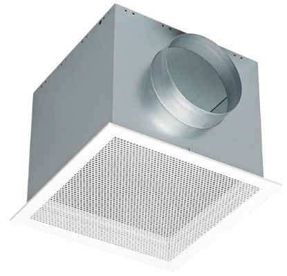 Plafondrooster geperf., PRVDOR 400, 200mm zij-aansluiting, (retour)