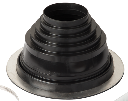 [82160560] Flexub Dakdoorvoermanchet 110-200 (zwart)