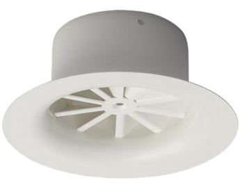 [81661240] Wervelrooster RTFOOA 160, Ral 9010 (toevoer)
