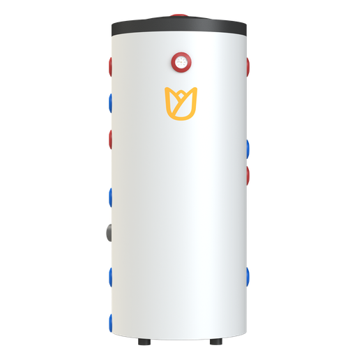 [89931812] Tulip DHW1-20-2 RVS boiler 200L - 2 wisselaars + 1.5kW elektr. element