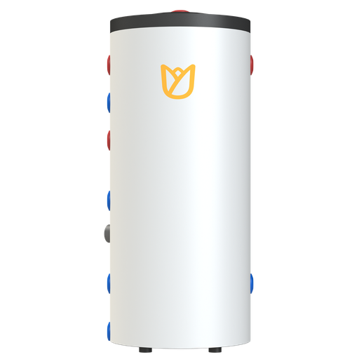 [89931812] Tulip DHW1-20-2 RVS boiler 200L - 2 wisselaars + 1.5kW elektr. element