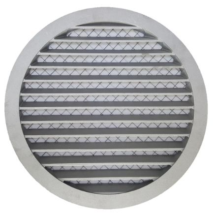 [81610502] Buitenluchtrooster BMDRSO aluminium, model 250, incl. gaas