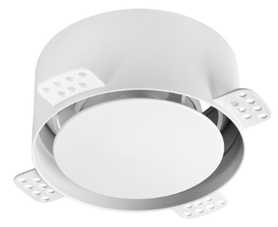 [81560125] NoShow ventilatieventiel voor stucplafond rond 125 wit, toe -en afvoer