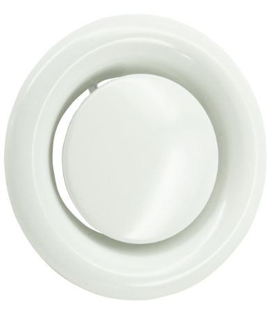 [81581402] Retourventiel RRSVMO rond 200, RAL 9010, incl. montagebus