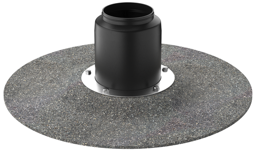 [82155722] RoofPort Plakplaat 90-100mm Bitumen incl. adapters
