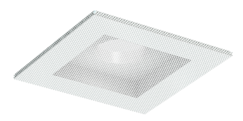 [81400860] Geperf. plafondplaat type 595 staal, RAL 9010