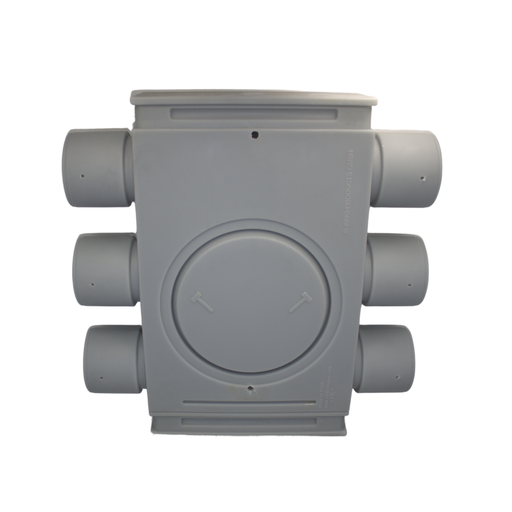 [87500115] KFL plenum distributor PE extension element, 6 connections