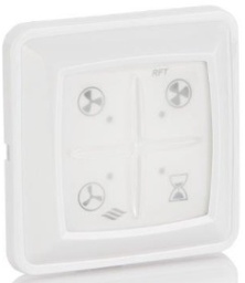 [82050141] RFT-zender W (wit) RAL 9010, Laag/midden/hoog en timerfunctie