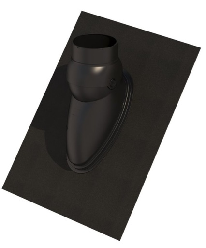 [82160549] Universele Ubiflex dakdoorvoerpan 131, 15°-55°, incl. schaal