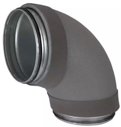[86503180] Gladde bocht 90 graden(SPIRO/SAFE), 180; dampdichte iso