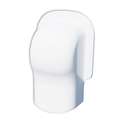 [89923075] Airco duct wit 75 mm muurkapje