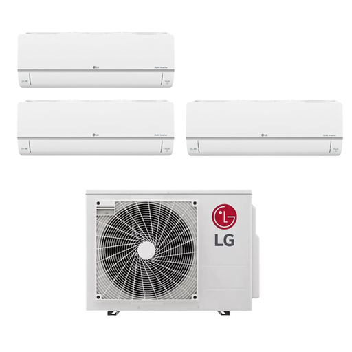 [89920953] LG MU3R21-090909 (R32) Triple set met 3 wandmodellen 2,5kW